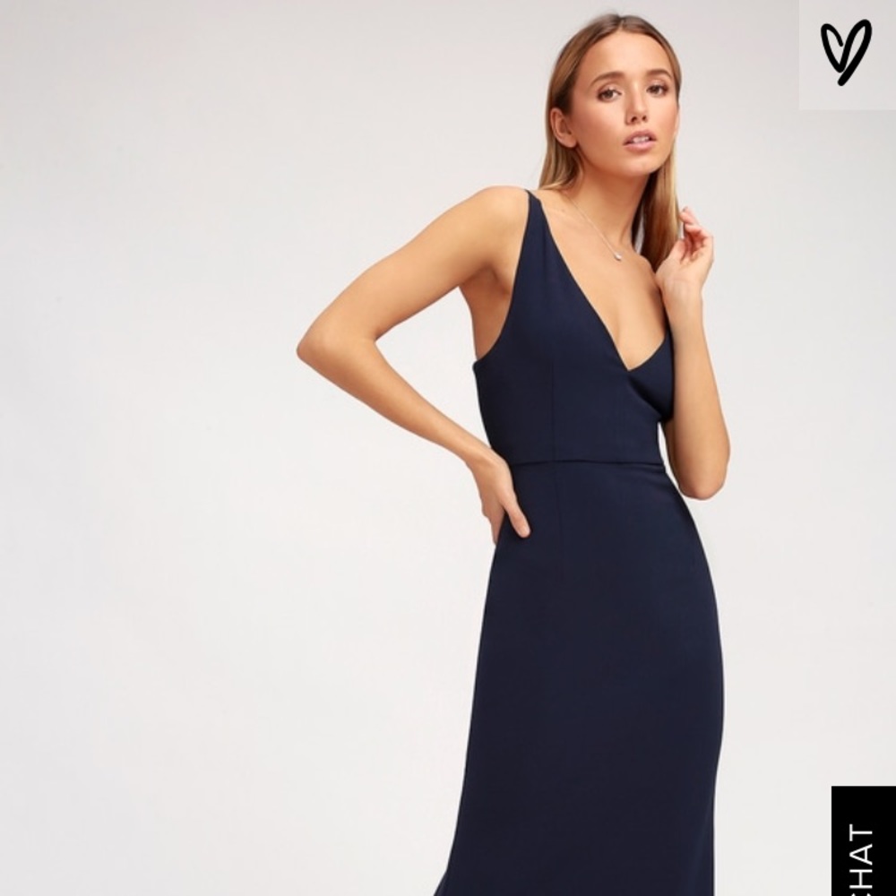 Navy Blue prom dress